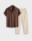 Beige Jacquard Set Palermo