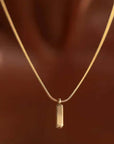 Minimalistic Rectangle Necklace