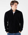 TAEBAEK Zipped Cable Sweater