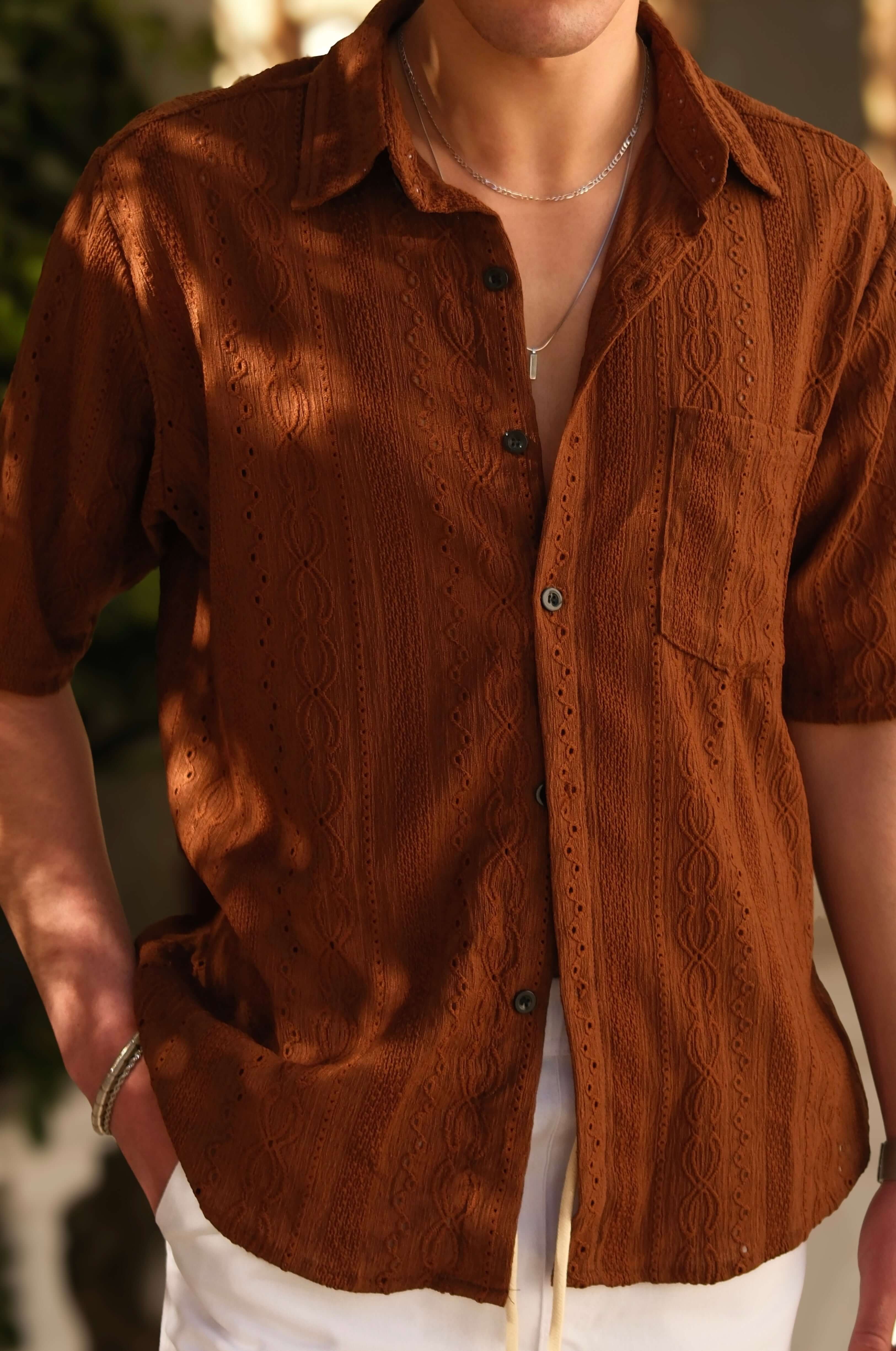 Beige Jacquard Set Palermo