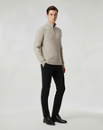 ZERMATT High Collar Half Zip Sweater