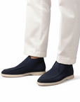 High Suede Loafers