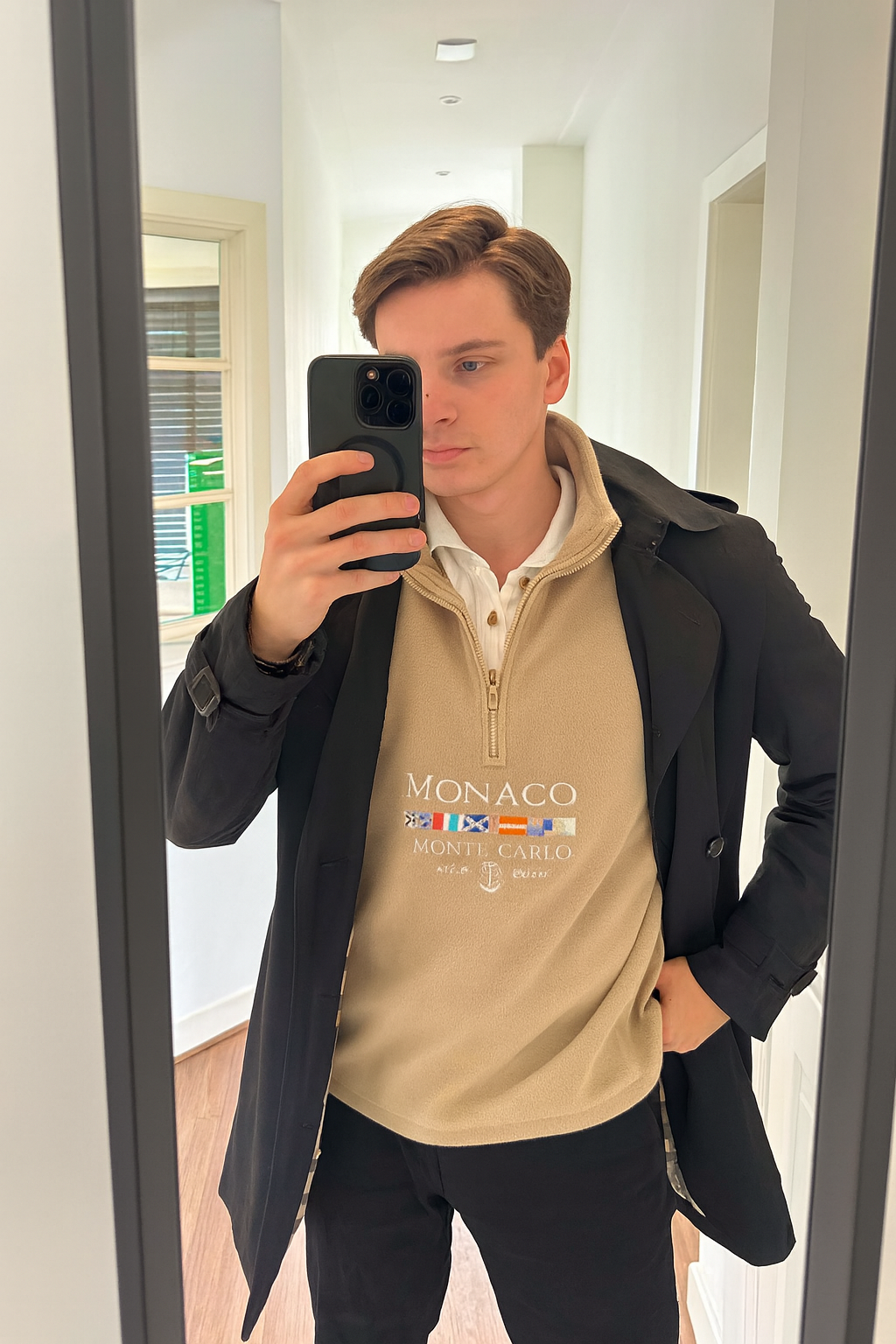 Monaco Pullover with Zipper