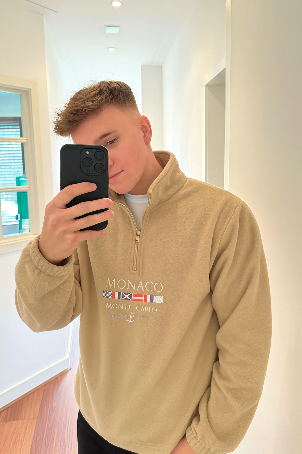 Monaco Pullover with Zipper