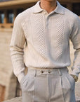ASAN Knitted Polo Sweater