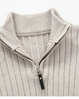 ZERMATT High Collar Half Zip Sweater